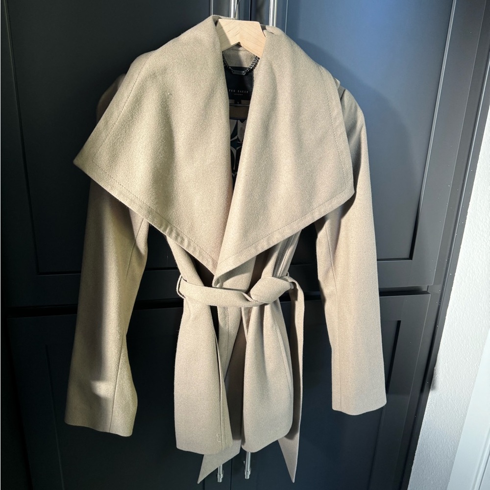 Ted Baker wool cashmere wrap coat